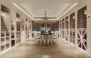 Estante de vino de pared de Metal de alambre de madera de Oro Negro decoraciones montadas para almacenamiento en el hogar barra de acero inoxidable con luz - Product Image 2