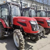 Traktor Diesel High Lift LTB804 80HP 4WD dengan Kemudi Hidrolik Penuh untuk Penanganan Bale Loader beserta Lampiran