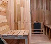 Sauna extérieur en forme de seau très populaire 2026, peut accueillir 4 à 6 personnes, idéal pour les jardins, les cours, les arrière-cours et les spas