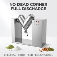 Mélangeur en V en acier inoxydable pour poudres, machine de mélange pour herbes, céréales, aliments pour animaux, engrais, cosmétiques et poudres sèches