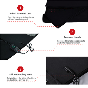 Manta de Terapia de Cuerpo Completo Saidi <span class=keywords><strong>RLT</strong></span> 660nm 850nm, Dispositivo de Terapia de Luz Roja Infrarroja LED para Alivio del Dolor, Cuidado de la Piel y Sueño - Product Image 3