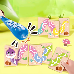 Nouveaux enfants serpent chaîne Puzzle mémoire pensée carte jeu de société couleur Cognition Puzzle jeu main-oeil réaction <span class=keywords><strong>exercice</strong></span> jouet - Product Image 4