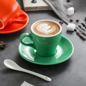 ชุดแก้วคาปูชิโน่บาริสต้า 180 มล. แก้วเซรามิกสำหรับลาเต้อาร์ต พร้อมจานรอง สำหรับร้านกาแฟเชิงพาณิชย์ - Product Image 4