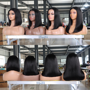 Peluca Bob de Cabello Humano INDIANO al por Mayor, Pelucas Bob Rizadas Virgen Transparentes sin Pegamento con Frente de Encaje, Peluca Bob Corta con Cierre de Encaje 4*6 - Product Image 6