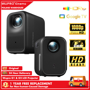 ส่งใน3วัน wupro G2 G1 LED โปรเจกเตอร์320 ISO Lumens 1080P Full HD 4K รองรับโปรเจกเตอร์ HDR10 2 + 16GB Google TV projector. - Product Image 1