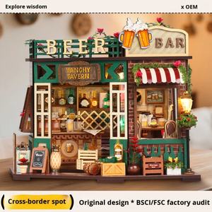 Rompecabezas 3D de Madera, Juguetes para Armar, TSZH6805, Restaurante Tipsy, Kit Hecho a Mano, Casa en Miniatura DIY, 20x15x17cm - Product Image 2