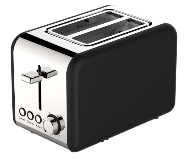 Бытовая кухонная техника, автоматический выдвижной тостер для хлеба, 2 ломтика, ретро тостер для хлеба из нержавеющей стали