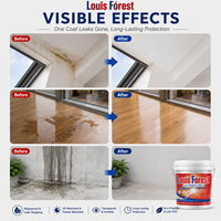 Adhésif liquide transparent imperméable en gros pour la réparation des fuites de toiture et de salle de bain, mastic pour carrelage avec application au pinceau