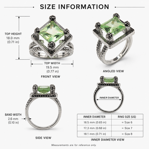 Anello Verde Minimalista da Donna, Anello da Dito alla Moda - Product Image 5