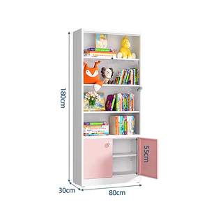 Estantería moderna de madera <span class=keywords><strong>blanca</strong></span> y armario de almacenamiento estilo simple nórdico <span class=keywords><strong>Vintage</strong></span> dormitorio para el hogar u oficina en casa - Product Image 3