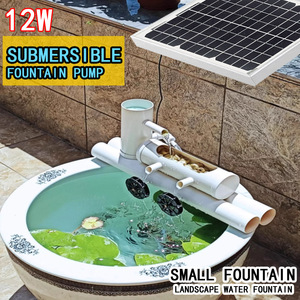 Fontaine solaire en alliage d'aluminium <span class=keywords><strong>JOVTOP</strong></span> pour jardin et extérieur avec pompe à eau (JT-280-12W) - Product Image 4