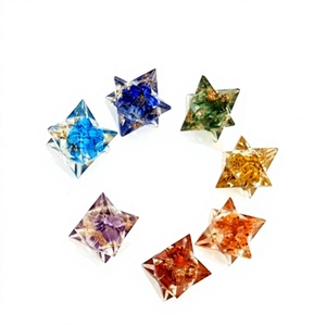 Precio al por mayor: Gema de ágata Umar tallada, Mezcla de orgón, Varita mágica, Pequeña estrella Merkaba, Suministro a granel - Product Image 1