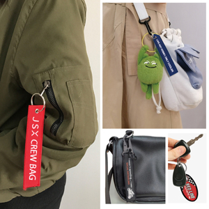 <b>Custom</b> Embroidery Fabric Moto Cycle <b>Keychain</b> with Embroidery - Product Image 5