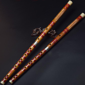 Flûte transversale chinoise Dizi en bambou de qualité supérieure, en deux parties, en bambou amère, pour performance professionnelle et débutants, clés C/D/F/G - Product Image 1
