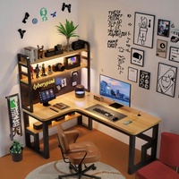 2025 nouveauté Top Design bois métal matériel debout ordinateur bureau ensemble sécurité pour Gamer chambre salon école utilisation