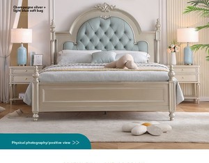 Ensemble de meubles de chambre à coucher de luxe au design moderne, <span class=keywords><strong>lit</strong></span> double avec rangement 180x200cm, tête de <span class=keywords><strong>lit</strong></span> capitonnée en cuir de haute qualité et confortable - Product Image 5