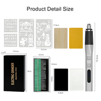 Kit d'outils rotatifs sans fil personnalisable OEM/ODM, stylo de gravure électrique, mini-meuleuse légère, silencieuse, industrielle, multi-usages