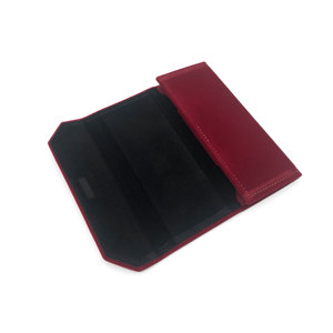 Sang Trọng Kính Mát Màu Đỏ Gấp Bao Bì Hộp Biểu Tượng Tùy Chỉnh Nhung Có Thể Gập Lại Kính Trường Hợp Cho Kính Lưu Trữ - Product Image 4