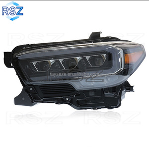 Faro RAYSEZE para 2015 2020 2021 <span class=keywords><strong>Toyota</strong></span> <span class=keywords><strong>TACOMA</strong></span> modificado LED Triple haz faro lámpara luz camioneta accesorios de coche - Product Image 2