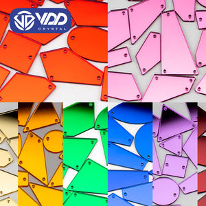 VDD 30/60/200ชิ้นกระจกอะคริลิคขนาดผสมงานเย็บติดพลอยเทียมงานฝีมือแบบ DIY หินเย็บแบบด้านหลังเรียบสำหรับตกแต่งเสื้อผ้า - Product Image 1