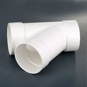 3 "-4" Haute qualité et protection de l'environnement Plastique <span class=keywords><strong>PVC</strong></span> SÉRIE 45 degrés Y Branche Raccord de tuyau Té latéral - Product Image 4