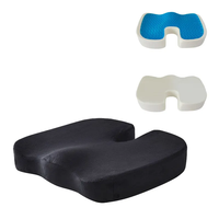 Coussin de siège en gel amélioré, antidérapant, orthopédique, en gel et mousse à mémoire de forme, pour le coccyx, soulagement des douleurs au coccyx, pour chaise de bureau et siège de voiture