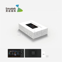 Smart Home Touchpanel mit LCD-Display, 10A Maximalstrom, WLAN-fähig für die Hausautomation, EU/US/AS Rückwandhalterung optional