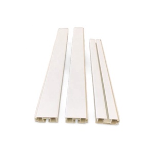 Theo dõi kép mỏng <span class=keywords><strong>PVC</strong></span> trần đường sắt cho nặng rèm cửa, Trắng cứng nhắc ép đùn hồ sơ, dễ dàng kéo trơn trượt - Product Image 4