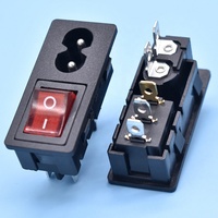 Avec éclairage 250 Volt Interrupteur à bascule Chargeur Prise/Prise/Jack/Connecteur/AC/Adaptateur/Changement