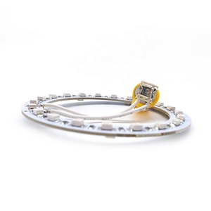 Autodragons Brillo Ajustable 194 # Anillo LED para Parachoques 555 T10 de Doble Cara con 29 LED de Color Blanco Frío y Amarillo - Product Image 2