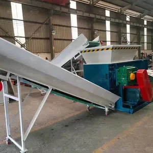 Garrafa De Plástico Resíduos Máquina De Venda Automática De Reciclagem Placa De Paletes De Madeira Triturador De Eixo Único Para Venda China