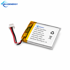 3.7V 600mAh 603035 แบตเตอรี่ลิเธียมโพลิเมอร์แบบชาร์จไฟได้พร้อมสายเชื่อมต่อ 2P JST สำหรับอุปกรณ์อัจฉริยะ - Product Image 3