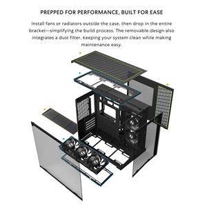 Boîtier <span class=keywords><strong>LIAN</strong></span> <span class=keywords><strong>LI</strong></span> O11D <span class=keywords><strong>MINI</strong></span> V2 Flow d'Alibaba |   Boîtier d'ordinateur compact ATX Mid-Tower Airflow (O11DMIV2FX) - Product Image 6
