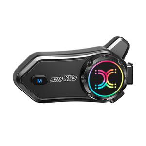 X-50 Motorcycle Helmet Headset With Noise Cancellation <b>Wireless</b> Blue Tooth motorcycle Headset with Handsfree <b>Microphone</b> - Product Image 1