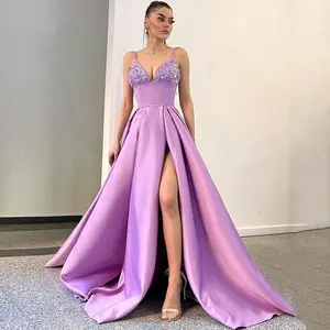 Женское вечернее платье с глубоким V-образным вырезом, 2023