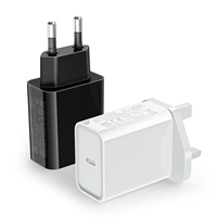 Chargeur rapide GaN 30W en gros, prise UK, chargeur USB-C, bloc de charge rapide, adaptateur mural USB-C pour Google Samsung Apple iPhone 16