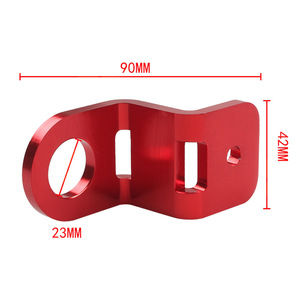 Soporte de montaje para radiador de coche, 90x42mm, aluminio rojo, ajuste universal para actualización - Product Image 1