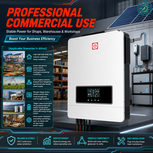 Inversor <span class=keywords><strong>Híbrido</strong></span> de Onda Sinusoidal Pura de Alta Eficiencia de 8.2kW 10.2kW 220V con Doble MPPT para Sistemas de Energía Solar Doméstica - Product Image 2