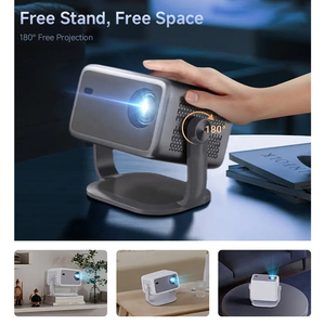 Proyector de vídeo portátil con enfoque automático y corrección trapezoidal Android 11 BT5.2, 900 P, 120 lúmenes, 4K, 1080 pulgadas, venta al por mayor, PRO, 2017 - Product Image 4