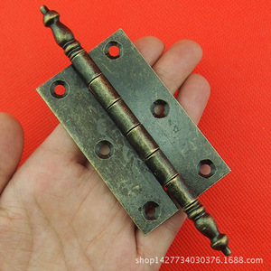 Bisagra de cabeza de corona F68 de 127 mm, bisagra de hierro para montaje en superficie para puertas de gabinetes, estilo tradicional, antirrobo - Product Image 2
