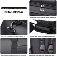 Sac de voyage en cuir PU personnalisé pour homme, sac de week-end, sac de transport pour la nuit avec compartiment à chaussures et attache pour bagage