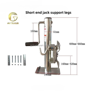 Gato de remolque de 1200LBS, Gato de extremo corto, patas de soporte, mango lateral, remolque de doble <span class=keywords><strong>rueda</strong></span>, <span class=keywords><strong>rueda</strong></span> <span class=keywords><strong>Jockey</strong></span> <span class=keywords><strong>para</strong></span> <span class=keywords><strong>caravana</strong></span> - Product Image 2
