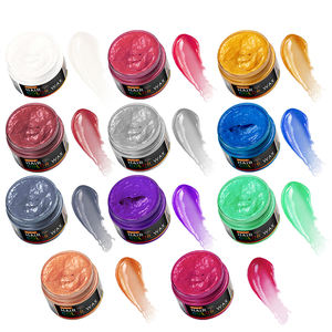 고품질 임시 헤어 컬러 왁스 11가지 색상 헤어 및 수염 염색 오래 지속되는 두피 안전 컬러 스타일링 헤어 왁스 - Product Image 1