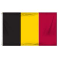 Drapeau bannière en polyester 100% imprimé recto verso, 3x5 pieds, nouveau stock en gros, Belgique, drapeaux belges