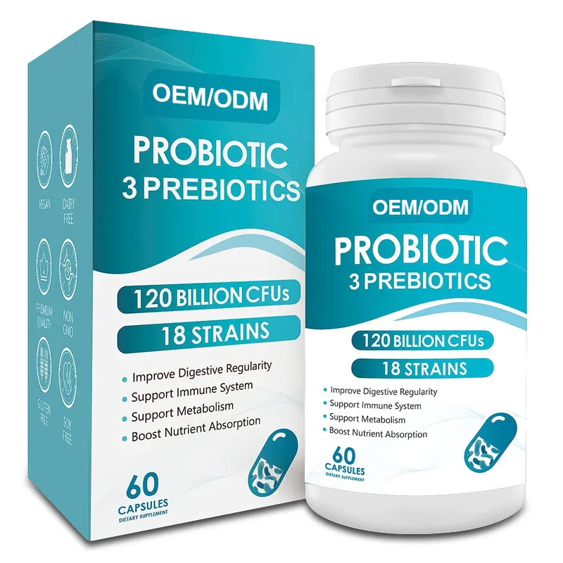 Nouveau produit personnalisé Supplément probiotiques Nettoyage des intestins Perte de poids Supplément favorisant la digestion Capsule probiotique