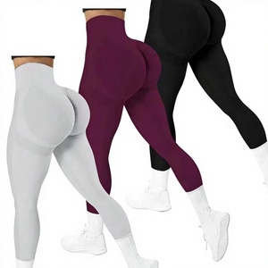 High Waist Seamless Yoga <b>Leggings</b> Women <b>Butt</b> <b>Lifting</b> Quick Dry Full Length Gym Running Pants - Product Image 2