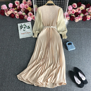 Diseño de Falda Larga Plisada para Mujer, Elegante, Estiliza la Figura, Ligera, para Primavera - Product Image 6