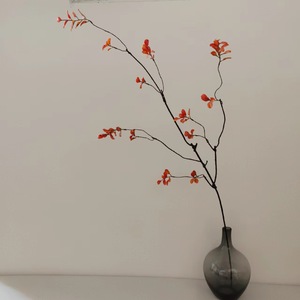 Hojas de Arce Rojo Artificiales, Flores de Seda, Ramas Secas, Decoración del Hogar, Accesorios para Bodas, Pequeñas Hojas Otoñales, Ramas de Barba de Dragón - Product Image 3