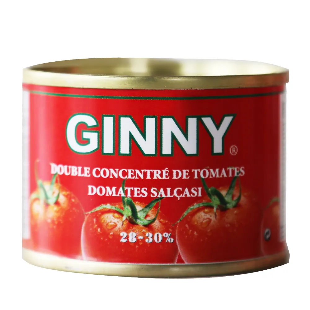 Ginny brand tomato paste Double concentrate with ISO certificate from ICRC supplier