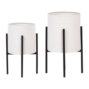 Macetas Decorativas Modernas con Soporte Metálico, Macetas de Interior para Decoración del Hogar, Sala de Estar, Entrada y Pasillo - Product Image 2